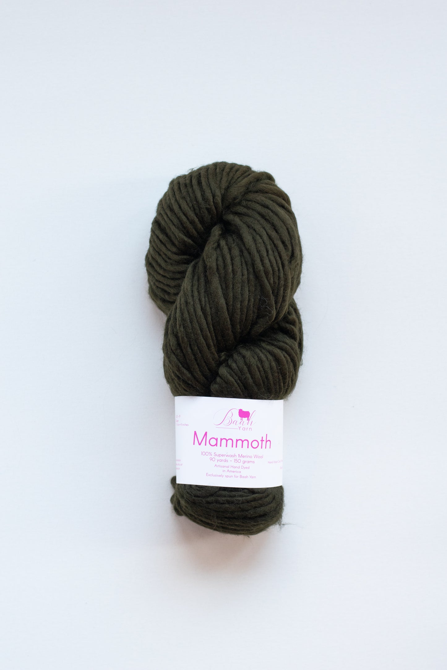 Baah Yarn Mammoth, Super Bulky Merino Wool Yarn
