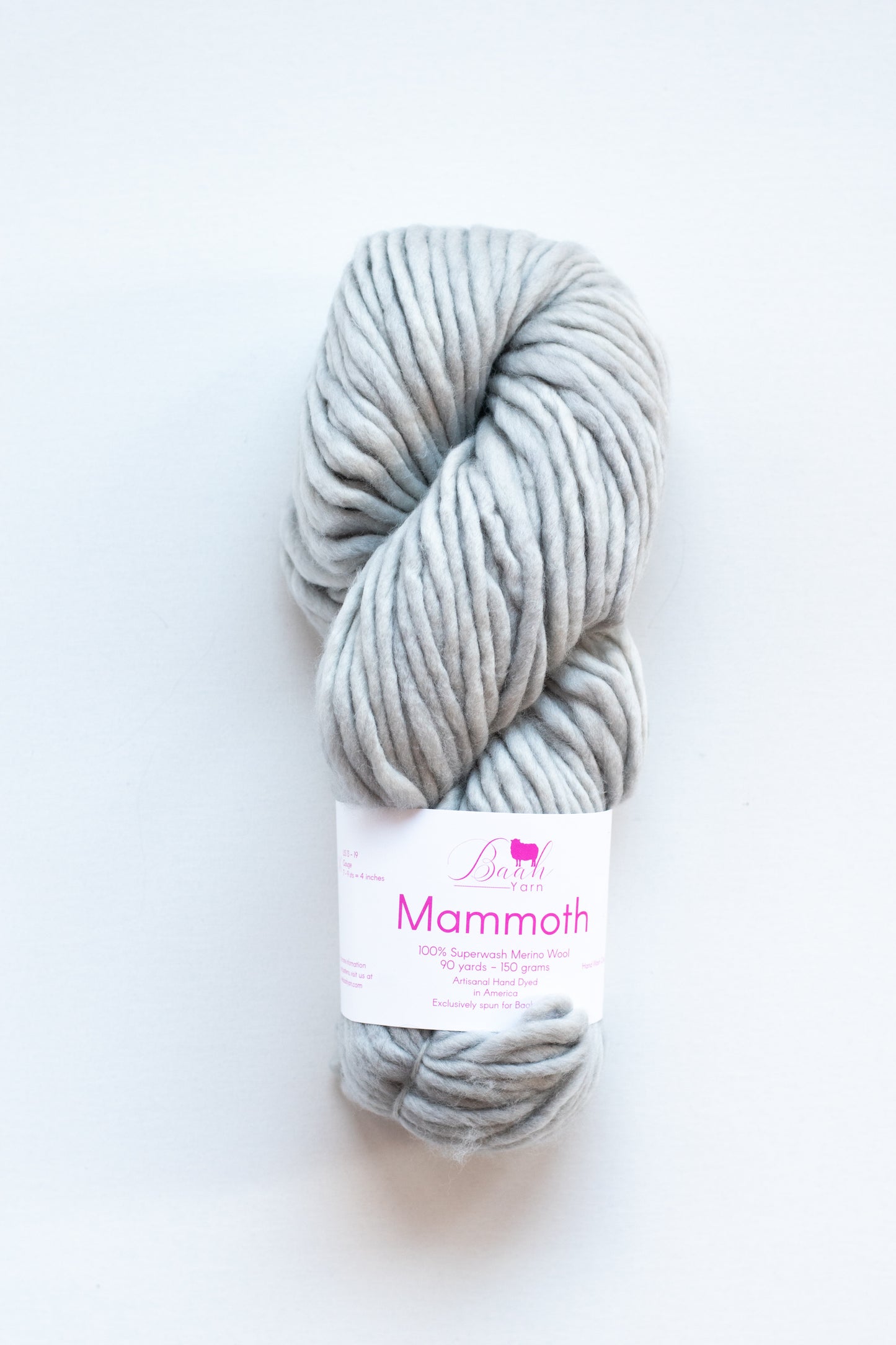 Baah Yarn Mammoth, Super Bulky Merino Wool Yarn