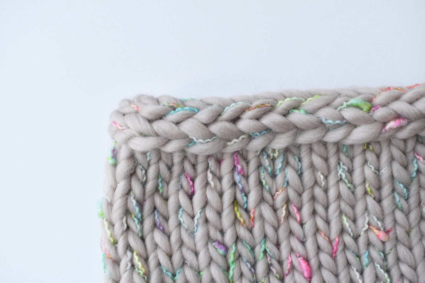 KNITTING PATTERN: Loppet Bobble Cowl | Easy Super Bulky Knit Cowl Pattern