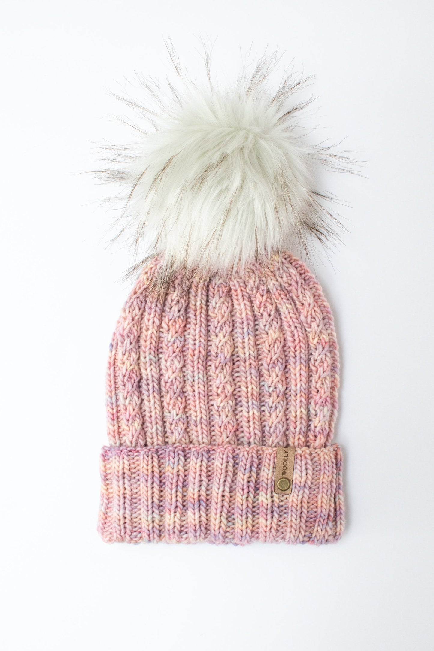 KNITTING PATTERN: Seaspray Beanie | Cable Knit Hat Pattern | Easy Worsted Weight Yarn Hat Knitting Pattern