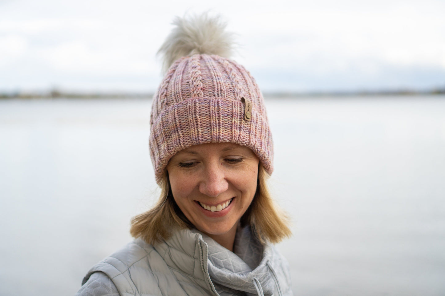 KNITTING PATTERN: Seaspray Beanie | Cable Knit Hat Pattern | Easy Worsted Weight Yarn Hat Knitting Pattern