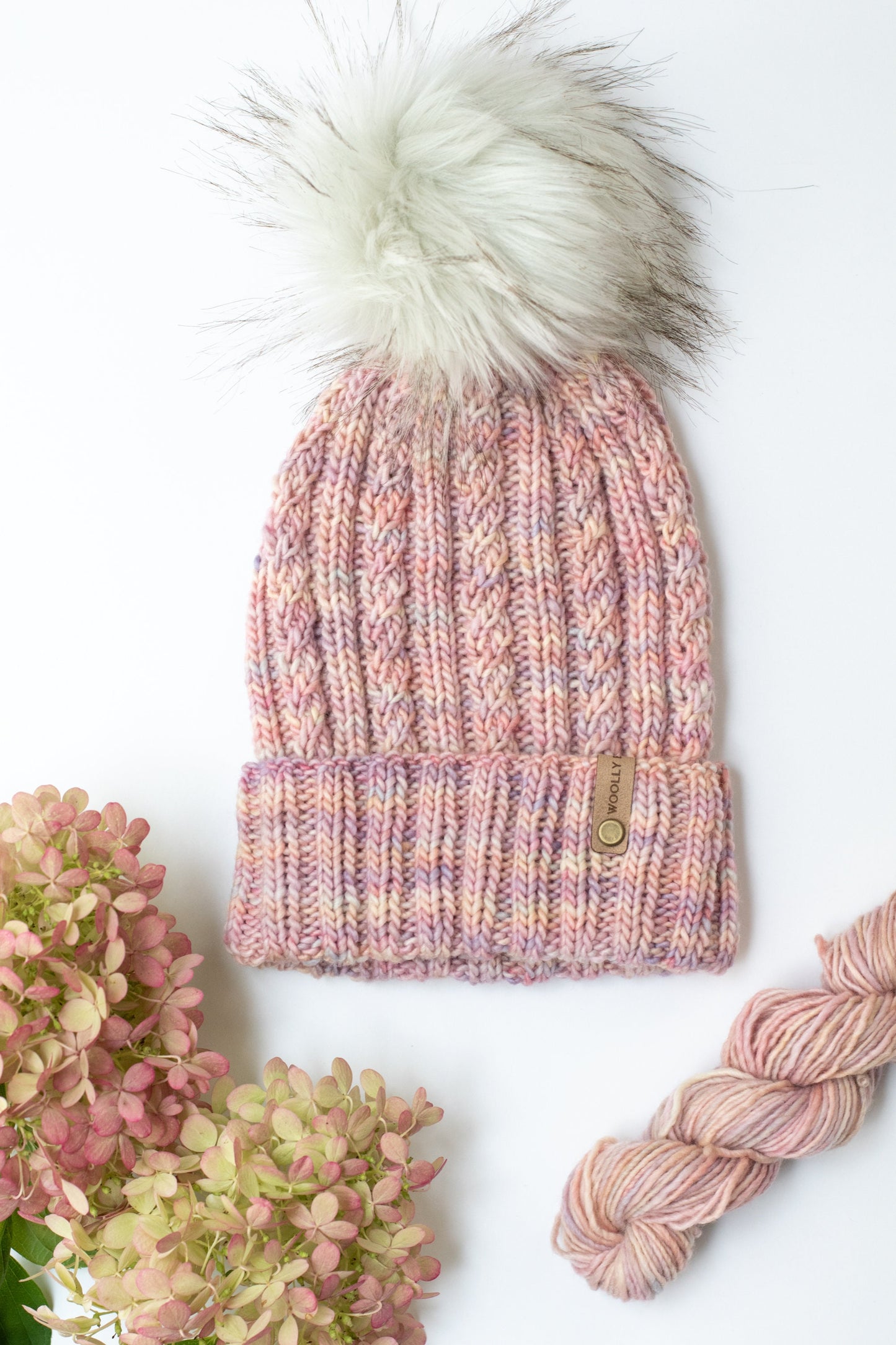 KNITTING PATTERN: Seaspray Beanie | Cable Knit Hat Pattern | Easy Worsted Weight Yarn Hat Knitting Pattern