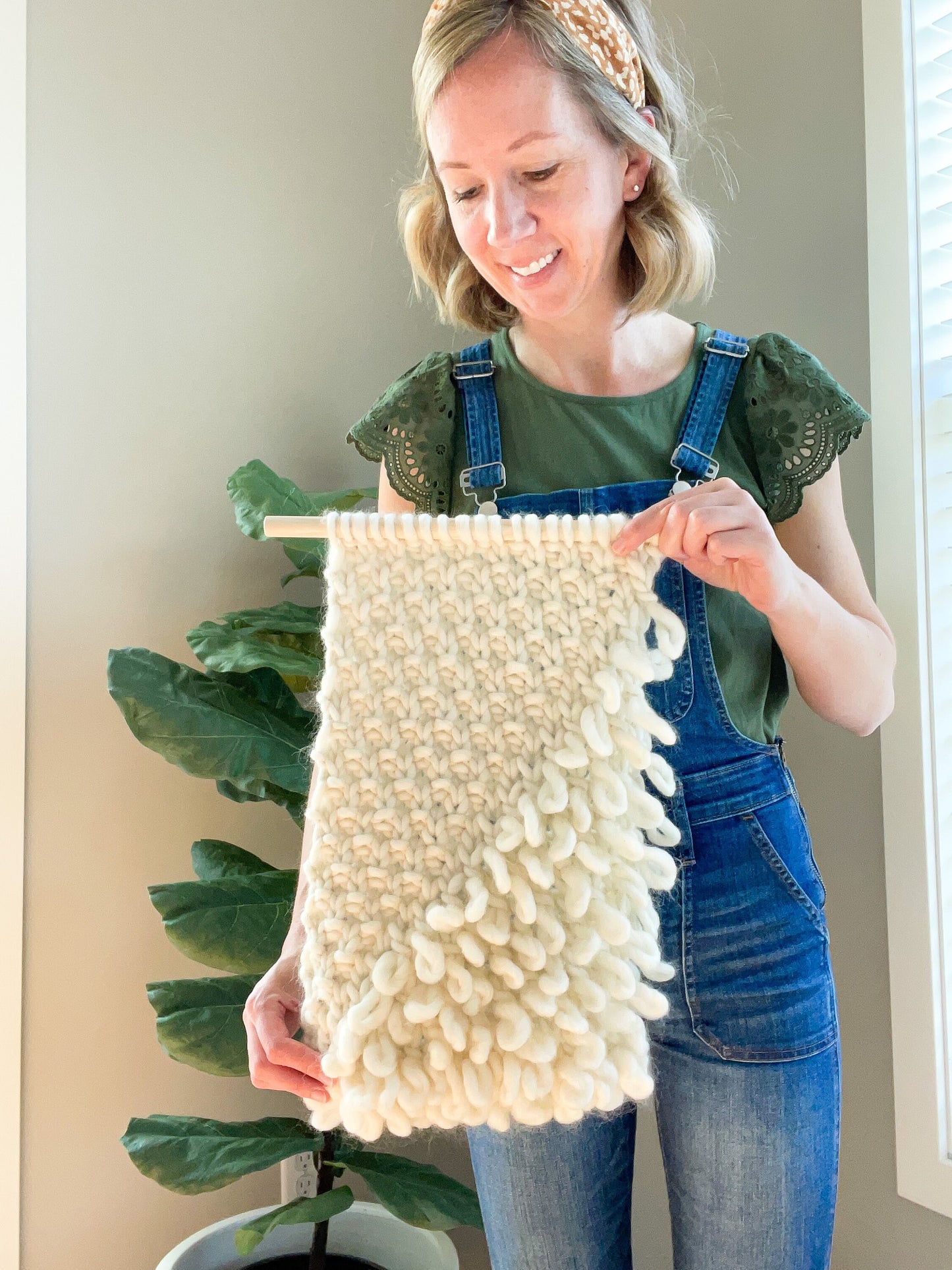 KNITTING PATTERN: Scandia Wall Hanging | Knit Wall Hanging Pattern | Boho Knit Wall Hanging Pattern | Easy Home Decor Knitting Pattern