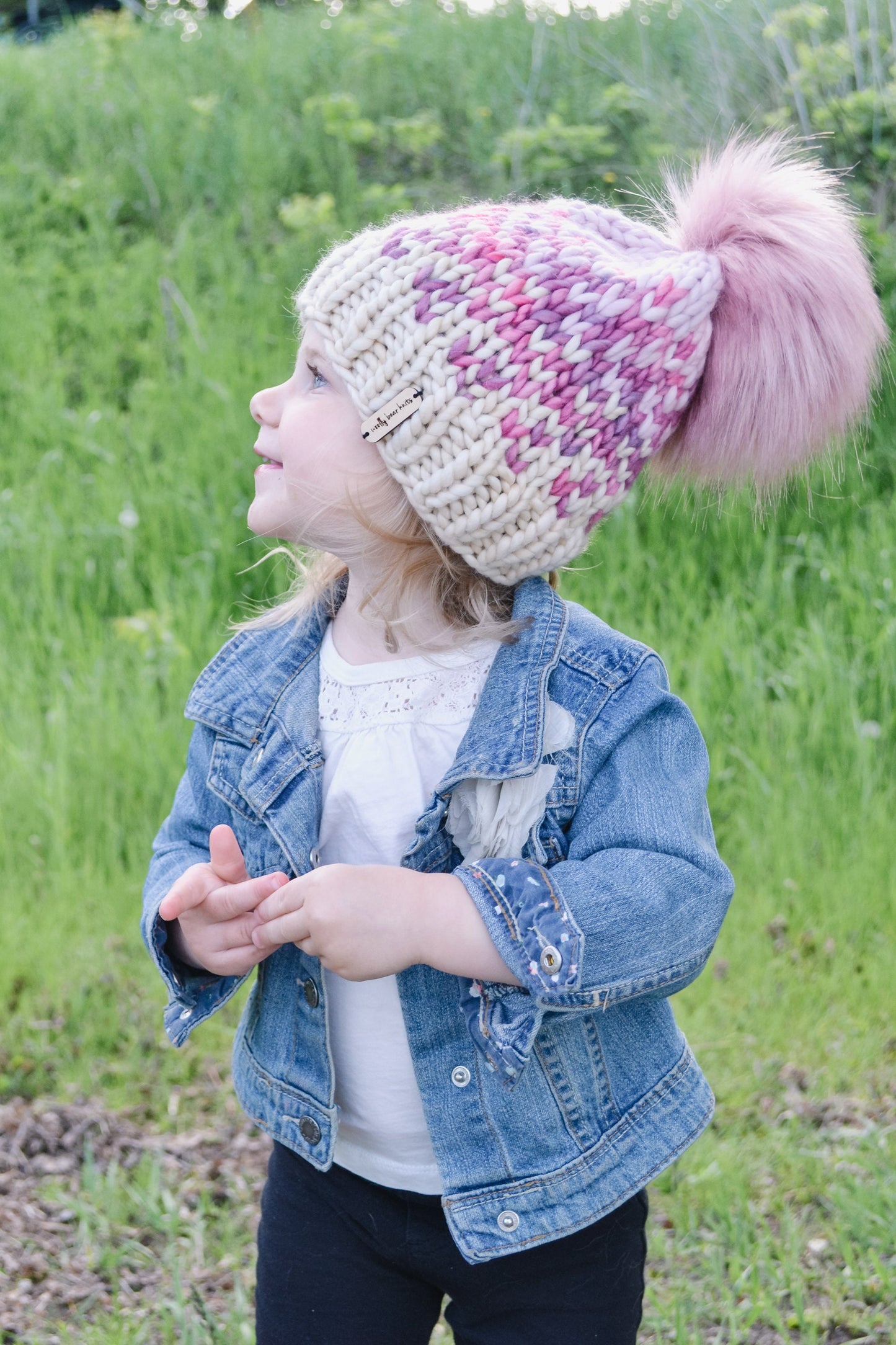KNITTING PATTERN: Sunrise Hat in 5 Sizes | Easy Fair Isle Knit Hat Pattern | Super Bulky Yarn Scrap Yarn Pattern | Ombre Knitting Pattern