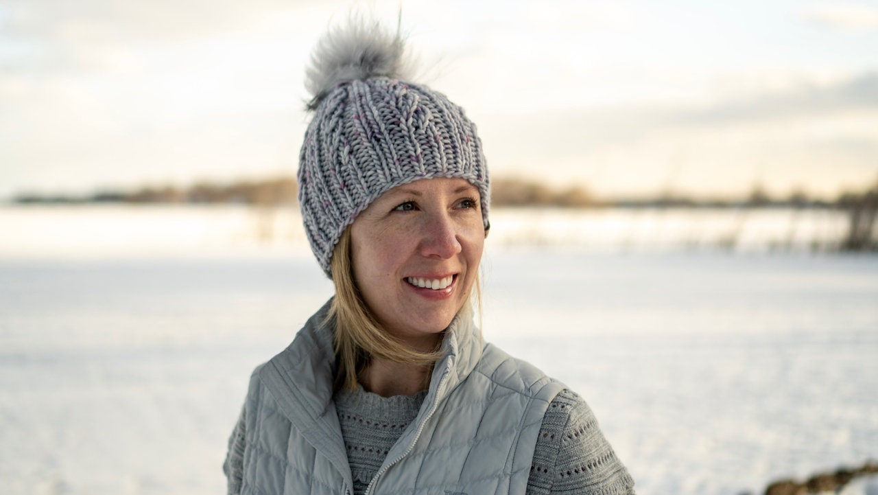 KNITTING PATTERN: Spindrift Beanie | Cable Knit Hat Pattern | Easy Super Bulky and Bulky Yarn Knitting Pattern