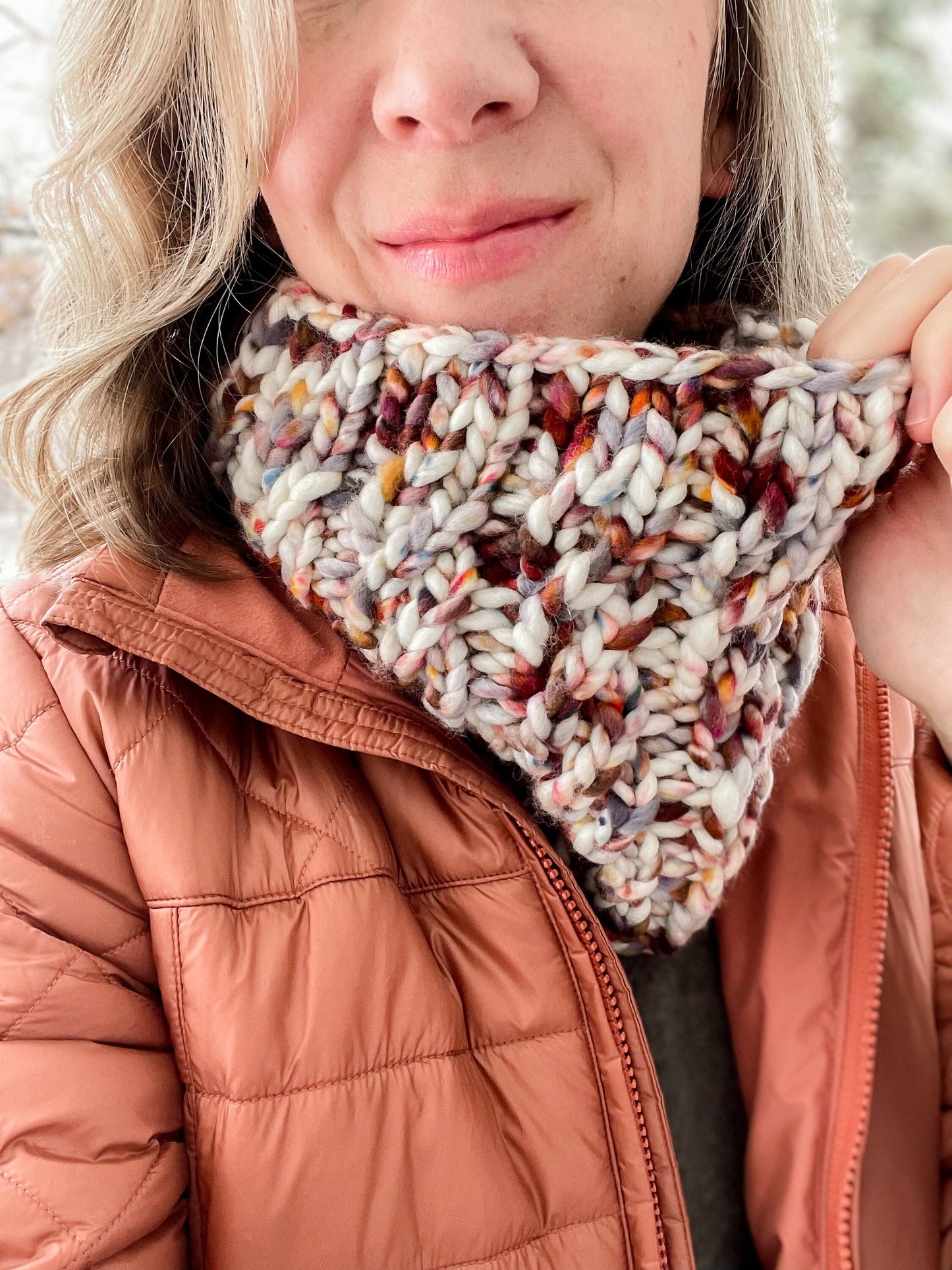 KNITTING PATTERN: Spinnaker Cowl | Cable Knit Cowl Pattern | Easy Super Bulky Yarn