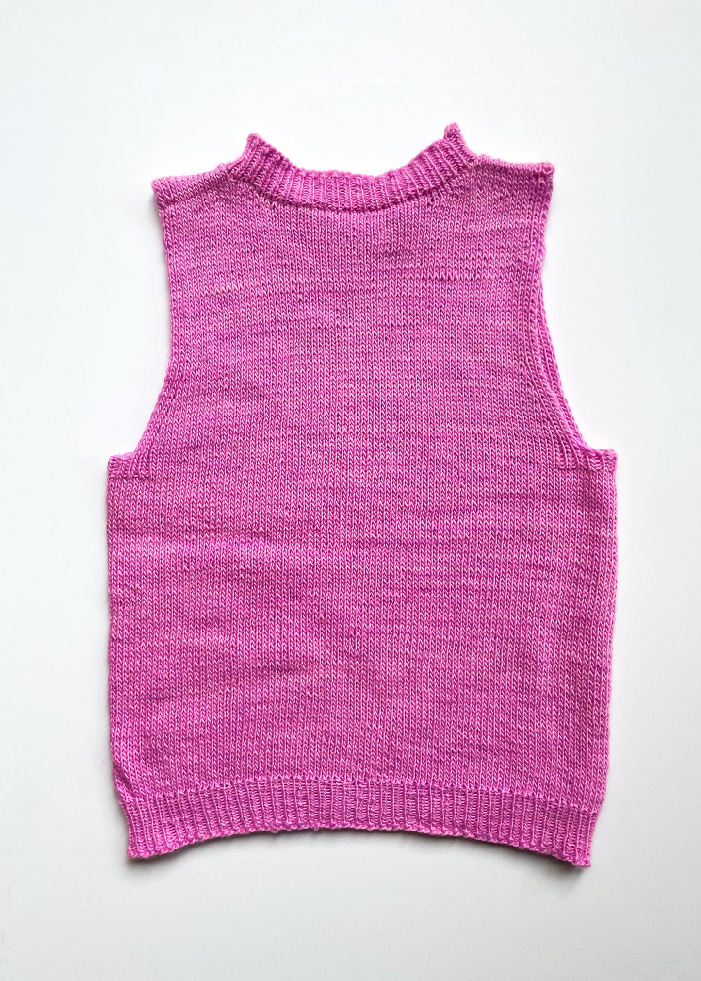 Bright Pink Tank Sweater, Size XS