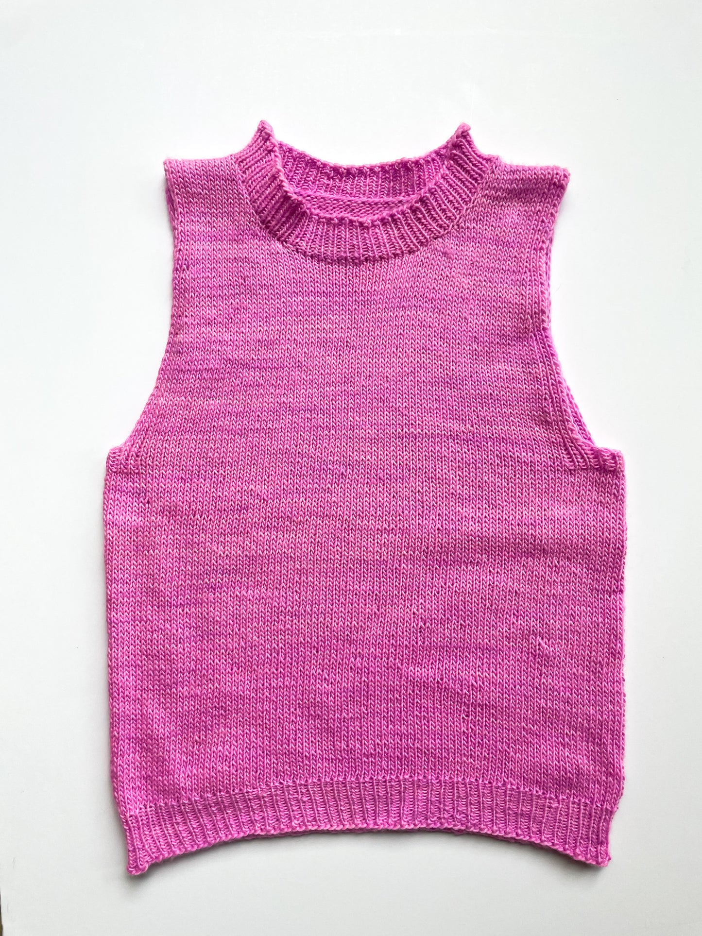 Bright Pink Tank Sweater, Size XS