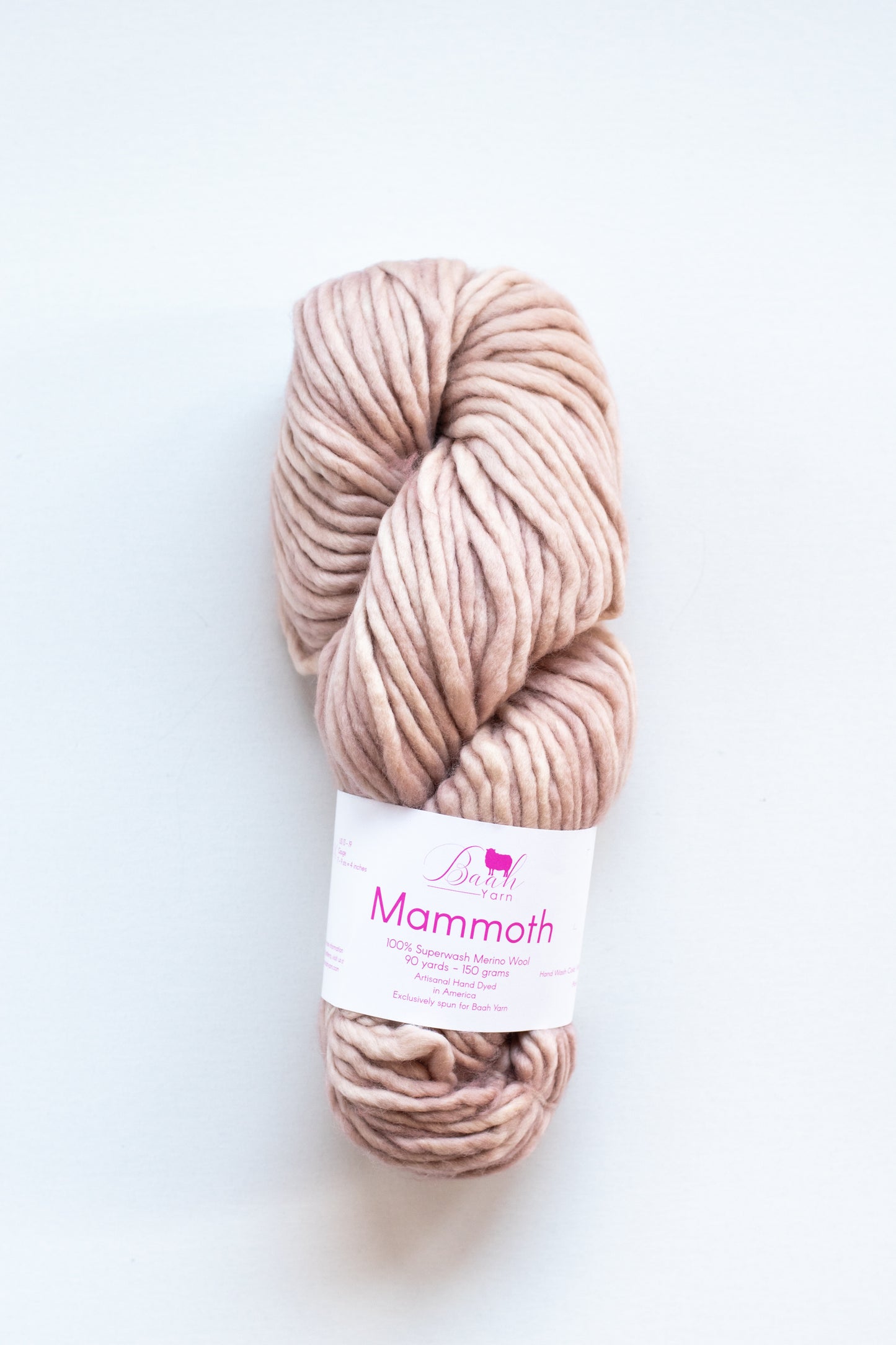 Baah Yarn Mammoth, Super Bulky Merino Wool Yarn