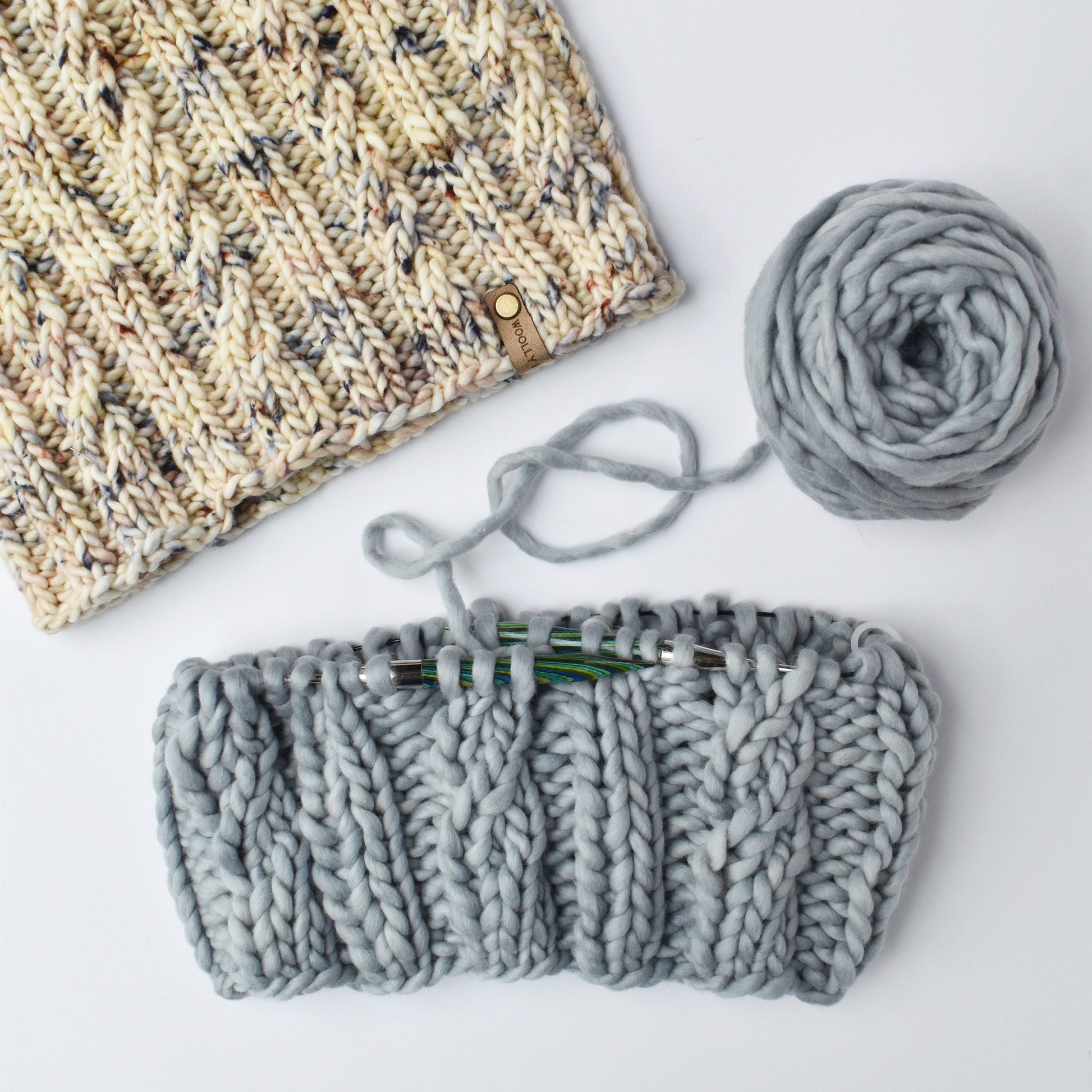 KNITTING PATTERN: Spindrift Cowl | Cable Knit Cowl Pattern | Easy Super Bulky and Bulky Yarn Knitting Pattern