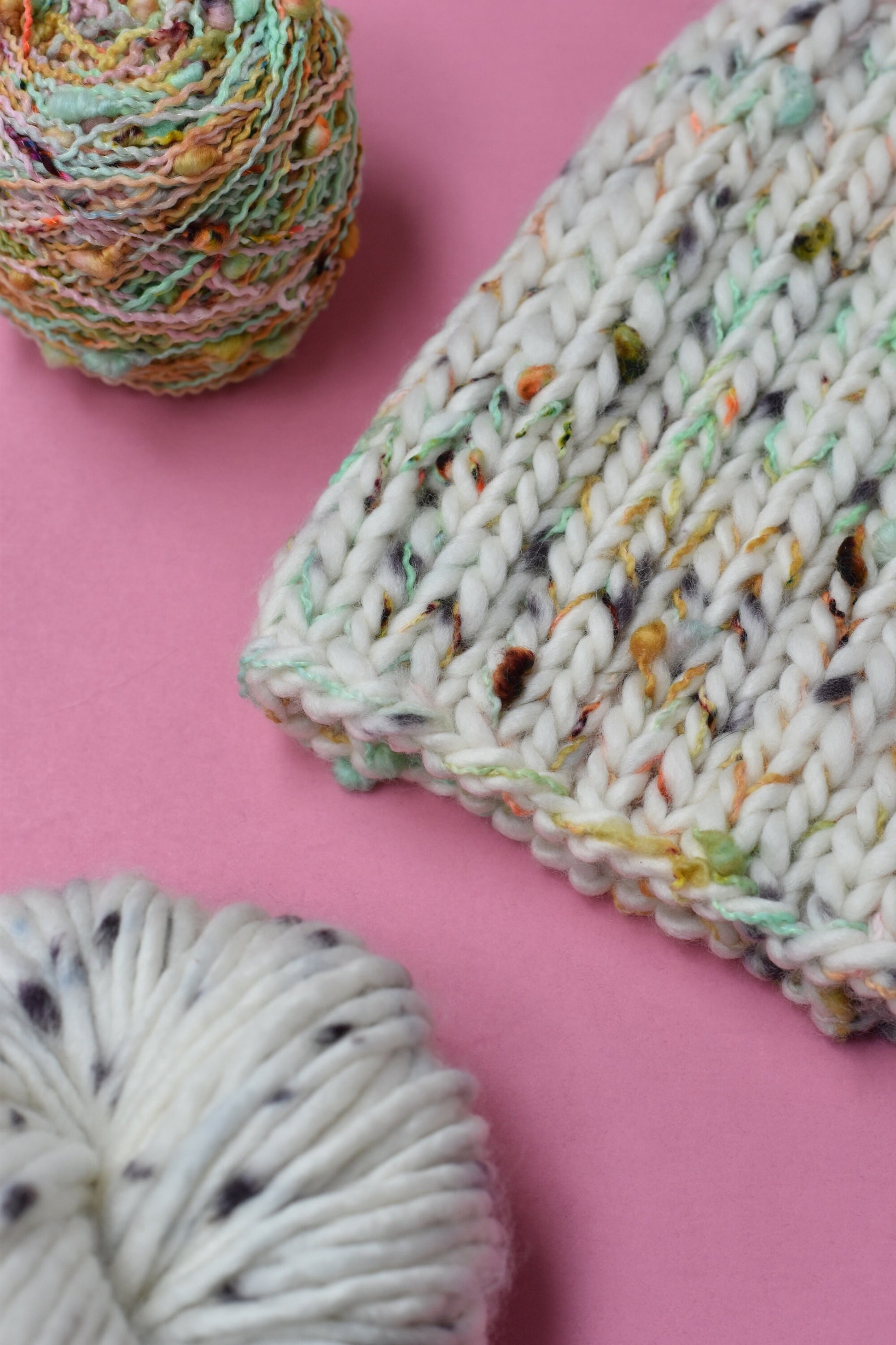 KNITTING PATTERN: Loppet Beanie | Easy Super Bulky Knit Hat Pattern | Slub Yarn Knitting Pattern