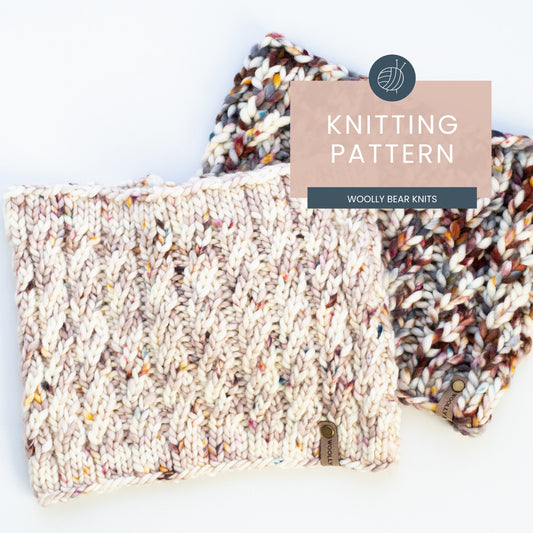KNITTING PATTERN: Spinnaker Cowl | Cable Knit Cowl Pattern | Easy Super Bulky Yarn