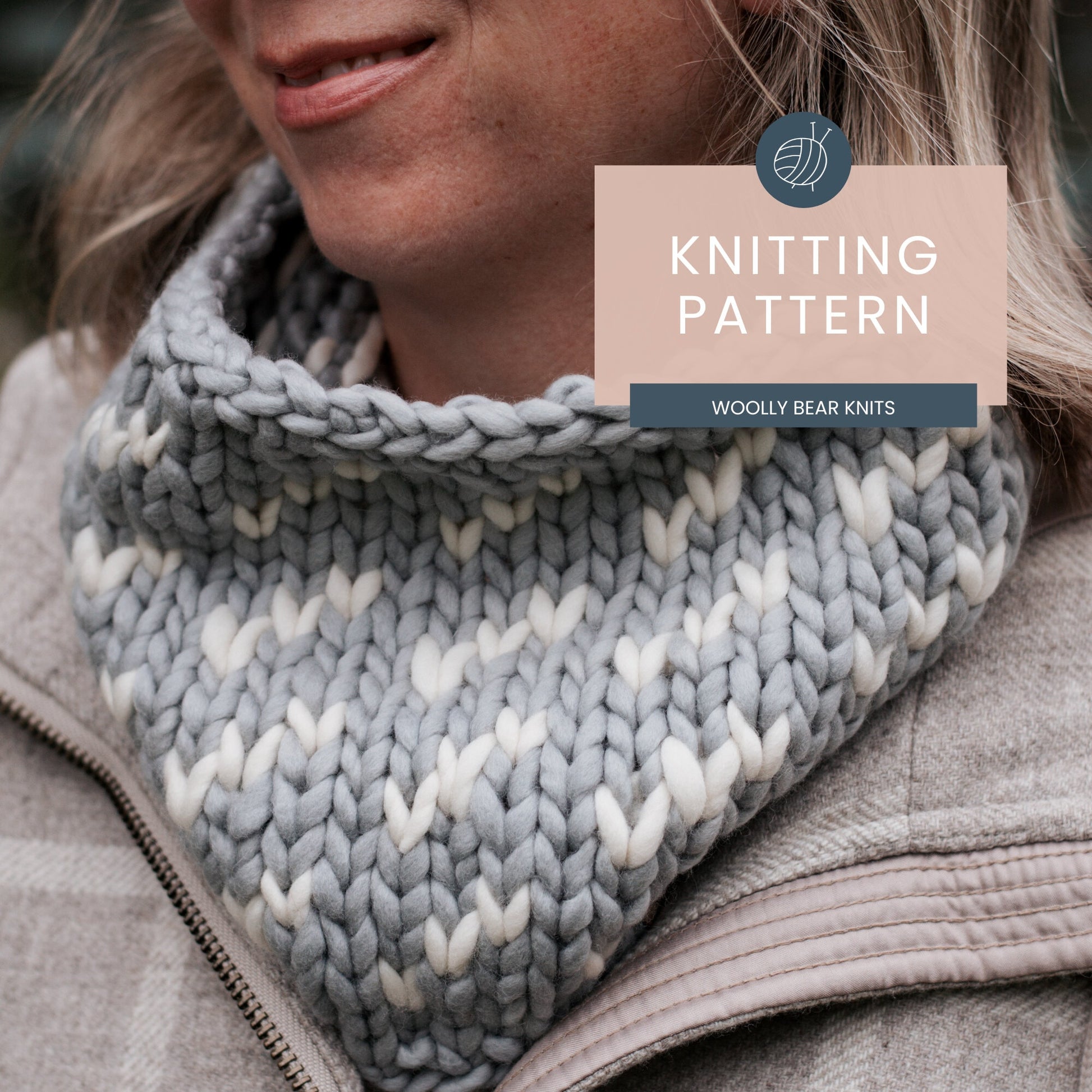 KNITTING PATTERN: Migrations Cowl, Easy Fair Isle Hat Knitting