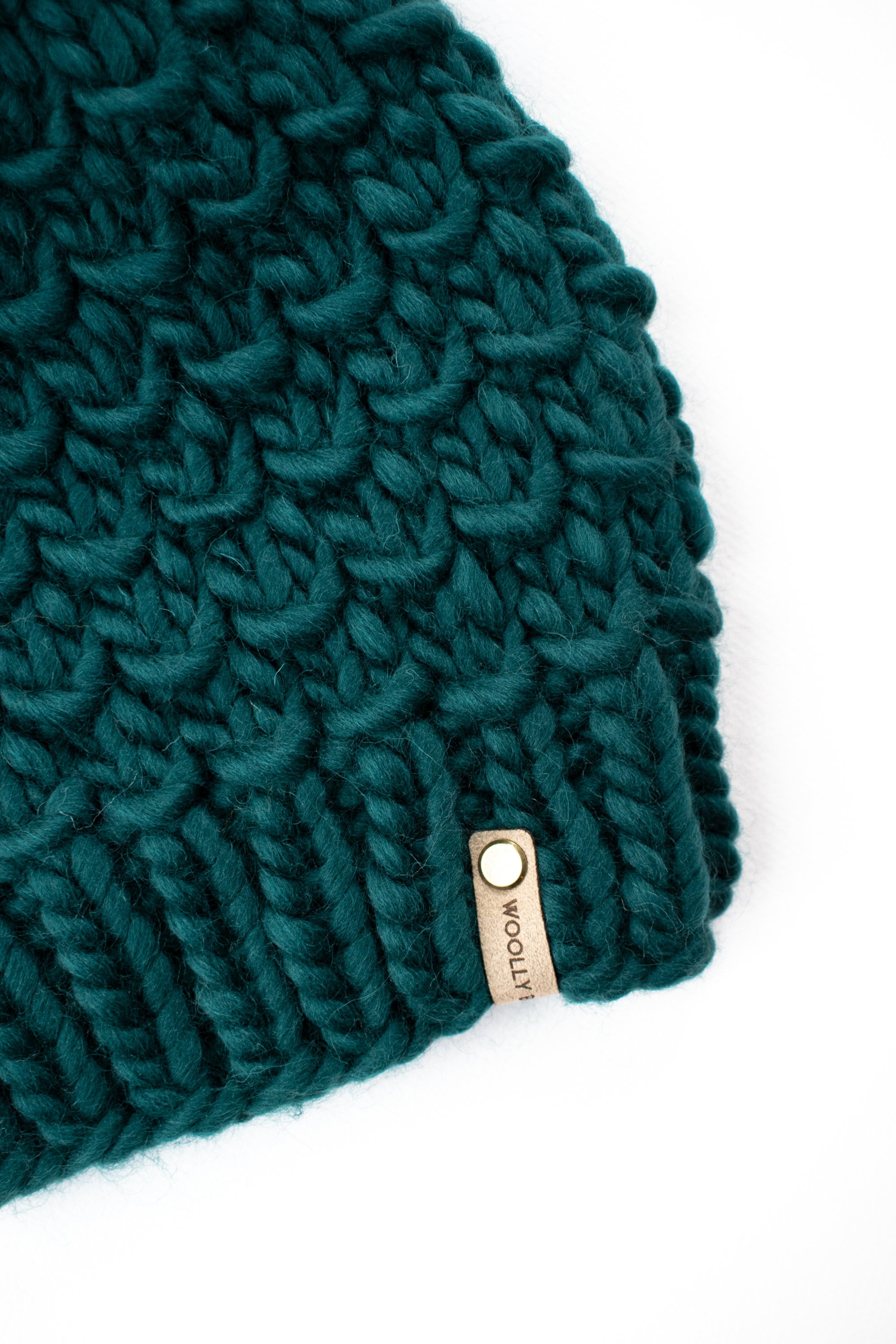 Spindrift beanie | 100% Merino wool beanie | chunky knit | faux fur pom-pom | winter hat | mint green | cable hat - by Timber Ridge discount Knits